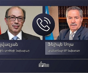 Արա Այվազյանը հեռախոսազրույց է ունեցել արգենտինացի գործընկերոջ հետ