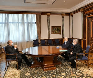 Արմեն Սարգսյանը հանդիպել է Գիտությունների ազգային ակադեմիայի նախագահին և փոխնախագահին