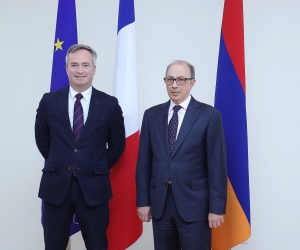 ԱԳ նախարար Արա Այվազյանի հանդիպումը Ֆրանսիայի արտաքին գործերի պետքարտուղար Ժան-Բատիստ Լըմուանի հետ