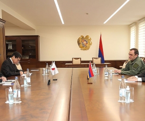 Վաղարշակ Հարությունյանն ընդունել է Ճապոնիայի դեսպանին