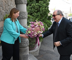 Armenian President Congratulates U.S. Ambassador Tracy on Independence Day