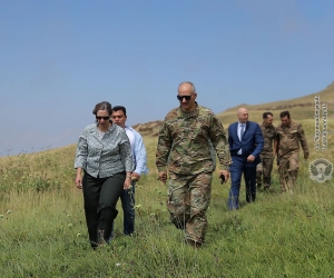 U.S. Ambassador Visits Armenian-Azerbaijani Border in Gegharkunik