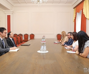 Իշխան Սաղաթելյանը հանդիպել է Հայաստանում Չինաստանի դեսպանի հետ