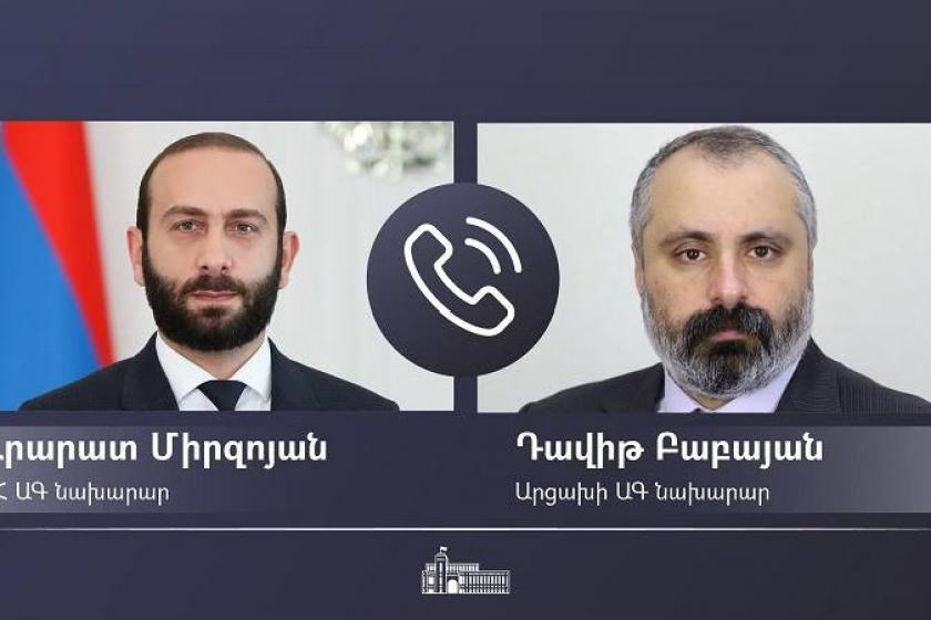 Телефонный разговор министра ИД Республики Арцах  с новоназначенным министром ИД Республики Армения