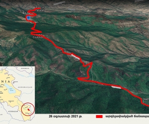 Азербайджанцы перекрыли дорогу Горис-Воротан-Шурнух-Кармракар: карта
