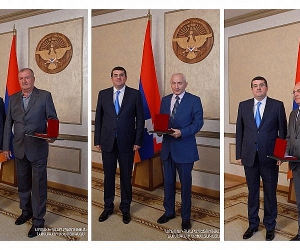 Արայիկ Հարությունյանը «Արցախի հերոս» կոչում է շնորհել Վարդան Ավետիսյանին, Արթուր Ալեքսանյանին և Սամվել Գևորգյանին