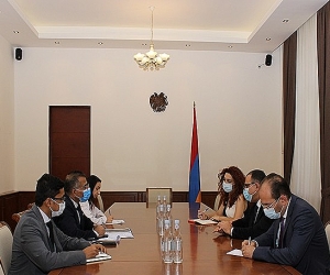 Նախարար Տիգրան Խաչատրյանն ընդունել է Հնդկաստանի դեսպանին