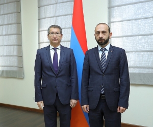 Արարատ Միրզոյանն ընդունել է Հայաստանում Ղազախստանի դեսպանին