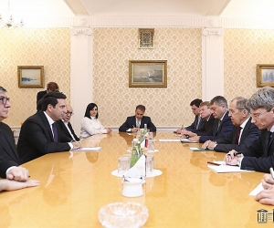 Armenian Parliamentary Speaker, Russian Foreign Minister Discuss Regional Peace Issues