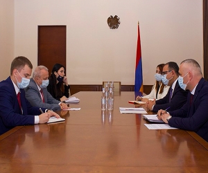 Տիգրան Խաչատրյանը եւ Սերգեյ Կոպիրկինը քննարկել են հայ-ռուսական տնտեսական համագործակցությանն առնչվող հարցեր