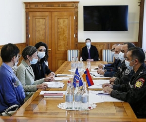 Ոստիկանության պետն ընդունել է ԵԽ երևանյան գրասենյակի ղեկավարին
