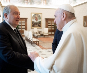 Armenian President, Pope Francis Meet at Vatican