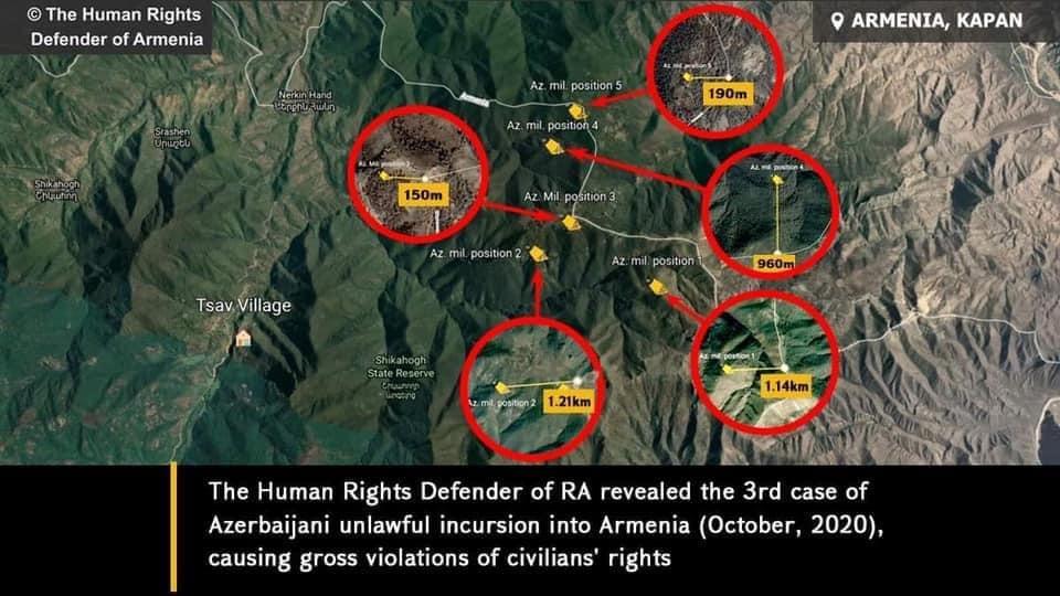 Armenia's Human Rights Defender Presents Third Azerbaijani Unlawful Incursion Case