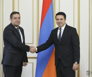 Armenian Parliament Speaker, Syrian Ambassador Discuss Strengthening Relations