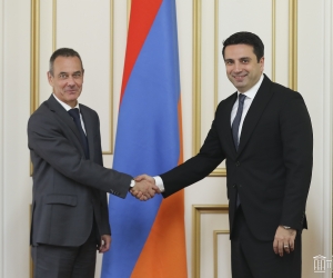 Ալեն Սիմոնյանն ընդունել է Հայաստանում Կարմիր խաչի միջազգային կոմիտեի պատվիրակության ղեկավարին