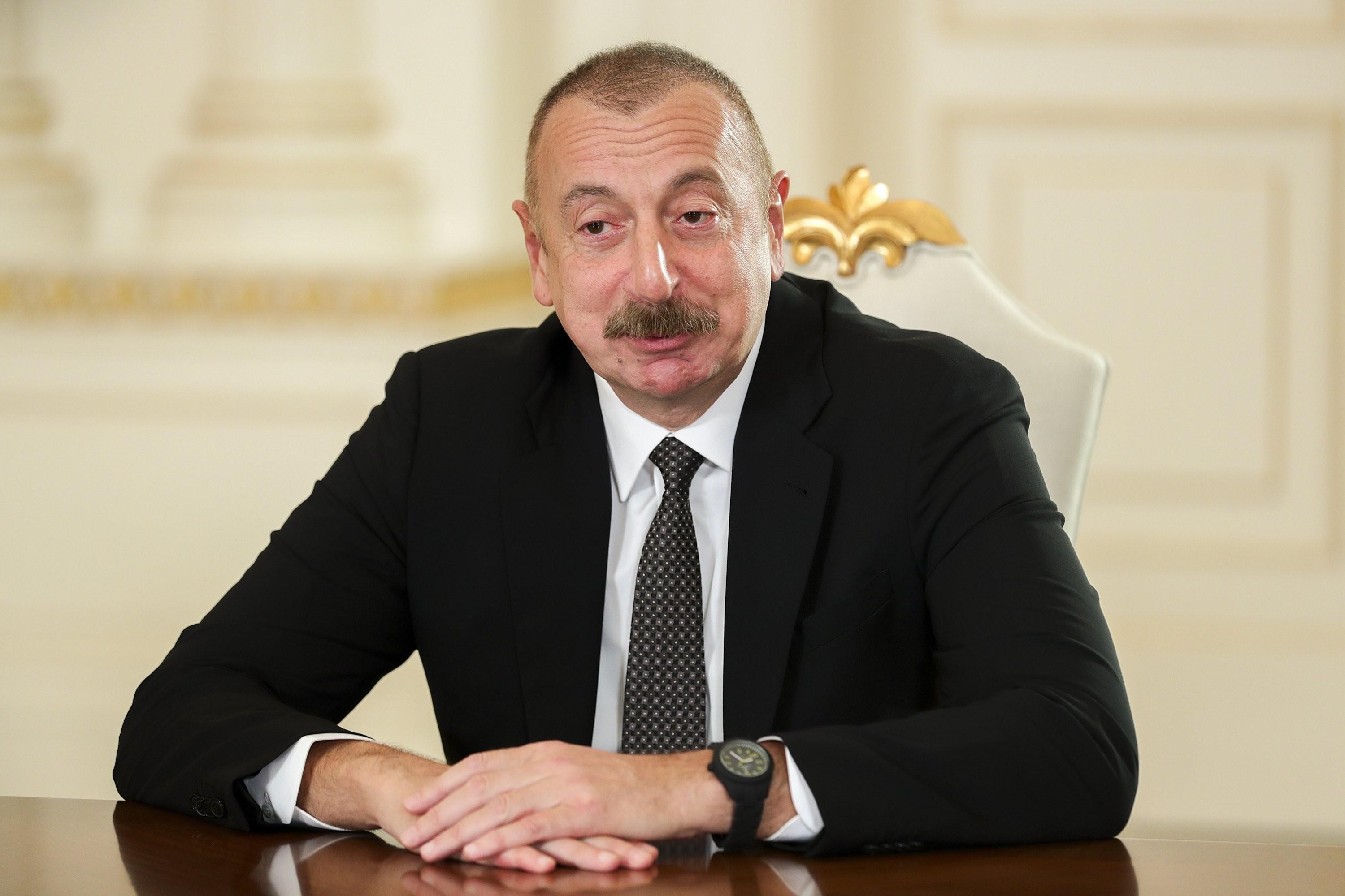 Алиев армения. Ilham Aliyev portrait.