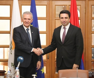 ԱԺ նախագահի գլխավորած պատվիրակությունը հանդիպել է Կիպրոսի Հանրապետության նախագահի հանձնակատարին