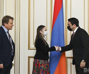 Armenian Parliament Speaker, PACE Monitoring Co-Rapporteurs Meet in Yerevan