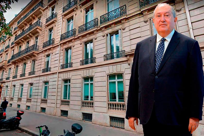Armenian President Sarkissian Never Declared He Was Director of Company that Purchased €7.5 Million Paris Property