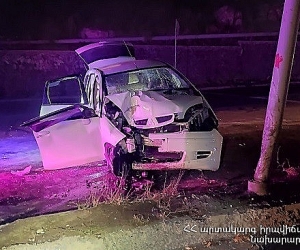 ՃՏՊ Առինջ գյուղի կամարի մոտակայքում