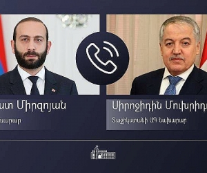 Արարատ Միրզոյանը հեռախոսազրույց է ունեցել Տաջիկստանի արտգործնախարարի հետ