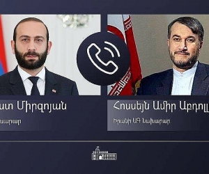 Արարատ Միրզոյանը հեռախոսազրույց է ունեցել Իրանի արտգործնախարարի հետ