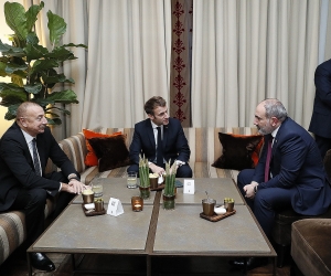 Brussels: Pashinyan, Macron, Aliyev Meet