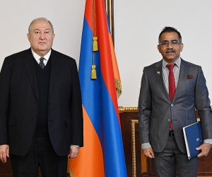 Արմեն Սարգսյանն ընդունել է Հայաստանում Հնդկաստանի դեսպան Կիշան Դան Դևալին