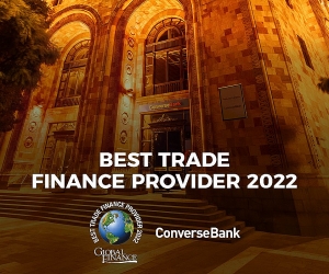 Կոնվերս Բանկը  Առեւտրի ֆինանսավորող լավագույն Բանկն է Հայաստանում ըստ Global Finance-ի