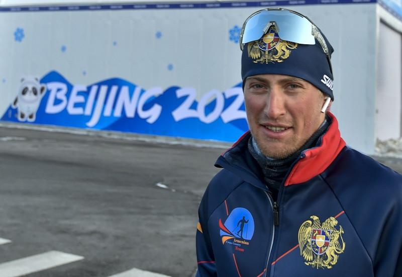 Beijing Winter Games: Mikayel Mikayelyan Comes in 47th in 15km + 15km Skiathlon