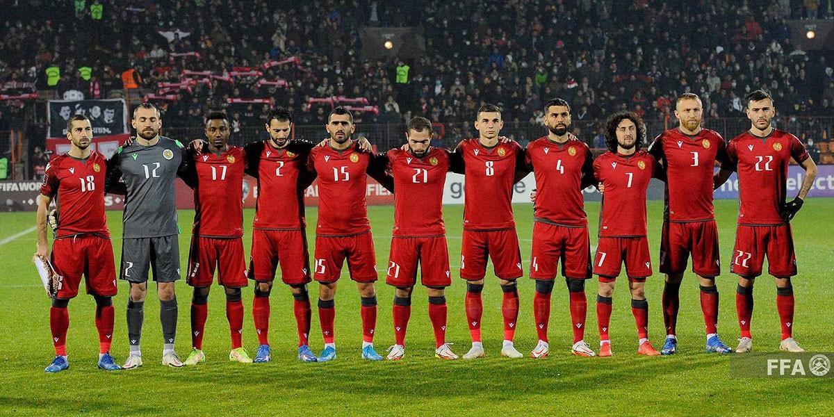 Armenia's National Football Team Starts 2022 in 92nd Place