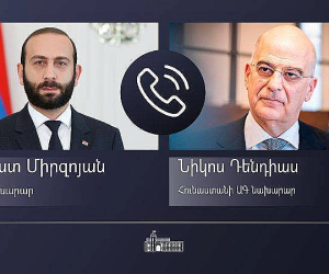 Արարատ Միրզոյանը հեռախոսազրույց է ունեցել Հունաստանի ԱԳ նախարարի հետ