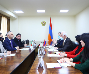 Վահագն Խաչատուրյանն ընդունել է Բուլղարիայի դեսպան Կալին Վասիլև Անաստասովին