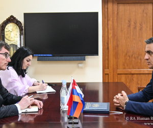 Armenian HRD, Dutch Ambassador Discuss Human Rights