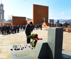 Artsakh President Pays Respects to Sumgait Victims