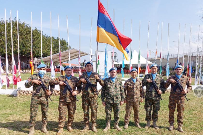 Armenian UNIFIL Peacekeepers Attend Transfer of Authority Ceremony