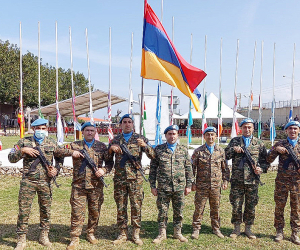 Armenian UNIFIL Peacekeepers Attend Transfer of Authority Ceremony