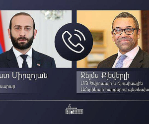 Արարատ Միրզոյանը ՄԹ Եվրոպայի և Հյուսիսային Ամերիկայի հարցերով նորանշանակ պետնախարարի հետ հեռախոսազրույց է ունեցել