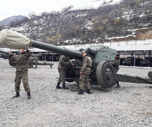 Հրետանավորների հետ անցկացվել են գործնական պարապմունքներ