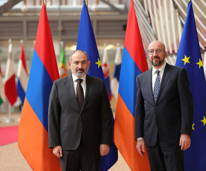 Pashinyan, European Council President Meet in Brussels