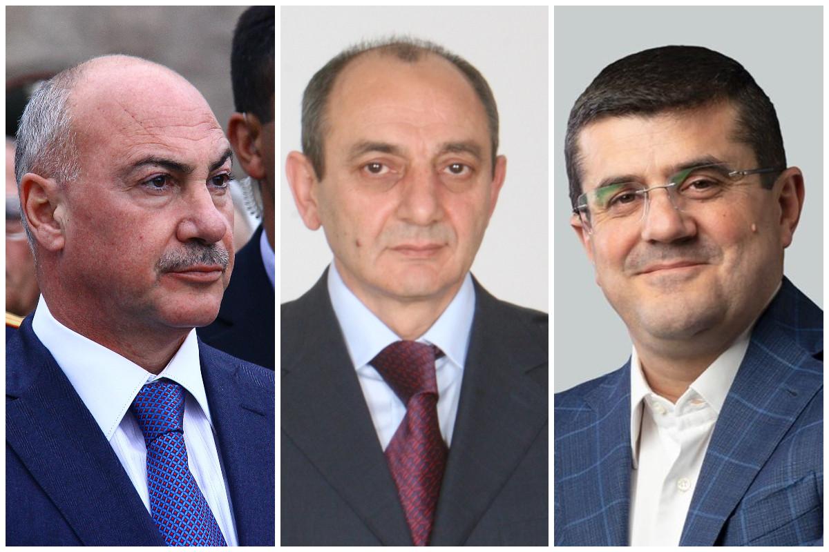 Президент Араик Арутюнян встретился со вторым и третьим президентами Республики Арцах Аркадием Гукасяном и Бако Саакяном