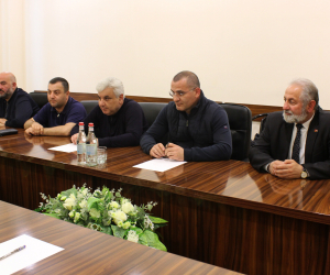 Встреча министра ИД РА Давида Бабаяна с руководителями фракций Национального Собрания
