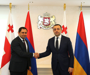 Սուրեն Պապիկյանը հանդիպել է Վրաստանի վարչապետ Իրակլի Ղարիբաշվիլիին