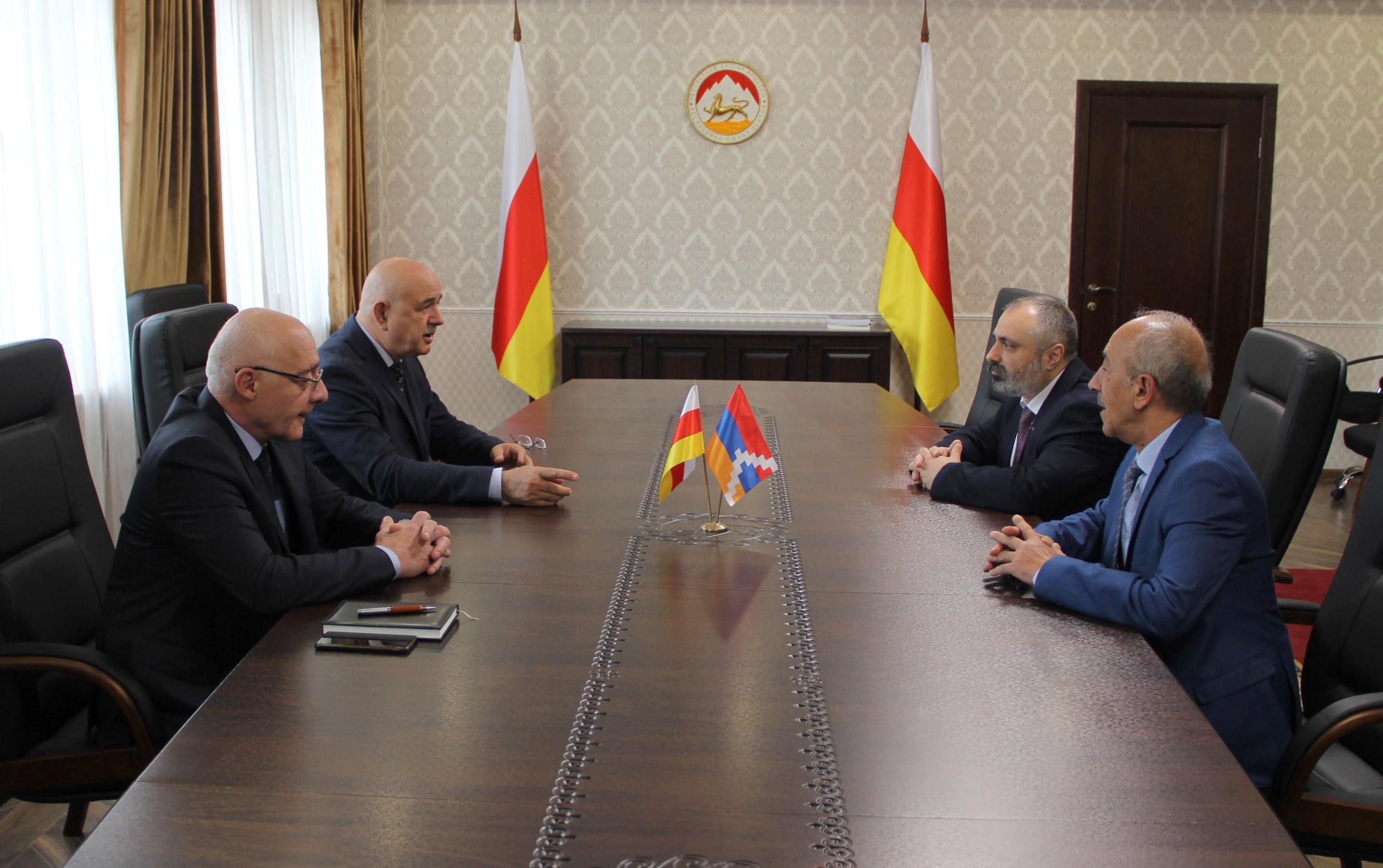 Working Visit of Foreign Minister of the Republic of Artsakh to the Republic of South Ossetia