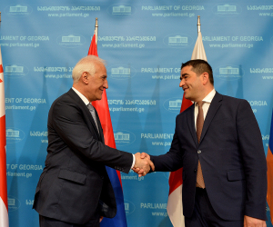 Armenian President, Georgian Parliament Speaker Discuss Regional Security