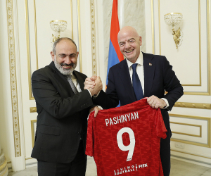 Փաշինյանն ընդունել է ՖԻՖԱ-ի նախագահ Ջաննի Ինֆանտինոյին