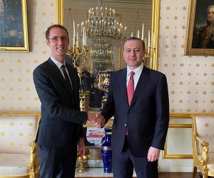 Armenian Security Council Secretary, French Armed Forces Adviser Meet in Paris