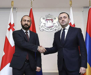 Արարատ Միրզոյանը հանդիպել է Վրաստանի վարչապետ Իրակլի Ղարիբաշվիլիին