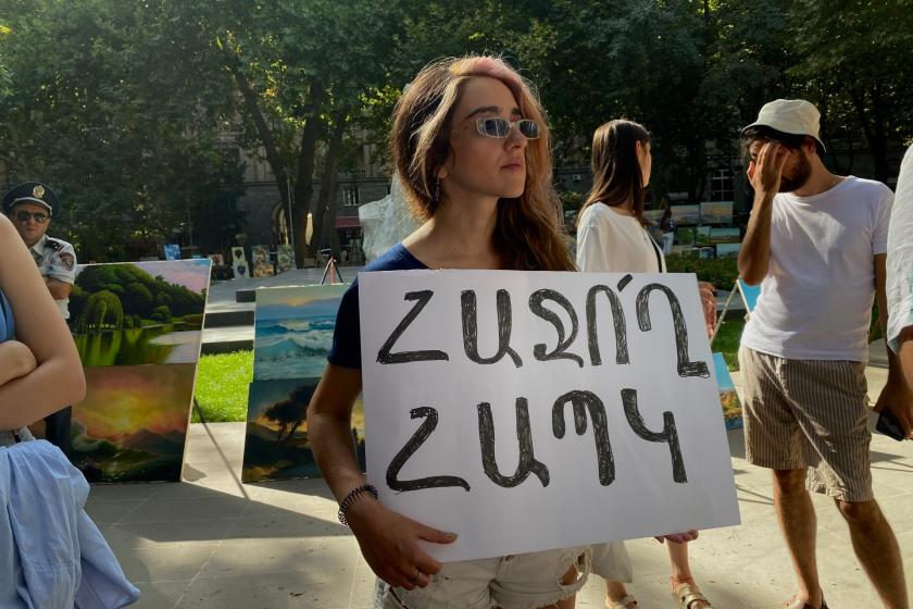 Yerevan Protesters Demand Armenia's Withdrawal from CSTO