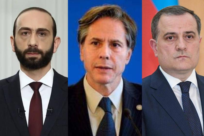 Телефонный разговор между министром иностранных дел Армении, госсекретарем США и министром иностранных дел Азербайджана